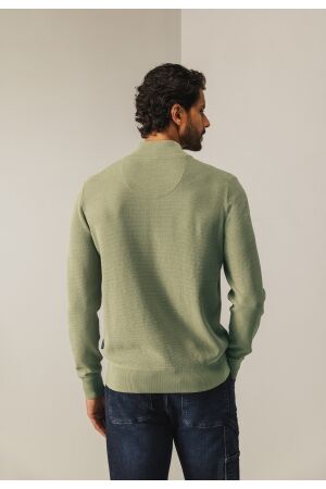 State of Art Pullover Sportzip Pl 3800 Olijfgroen