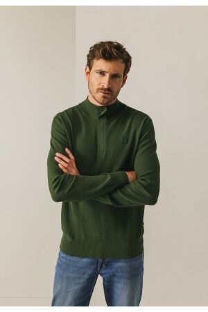 State of Art Pullover Sportzip Pl 3700 Mosgroen