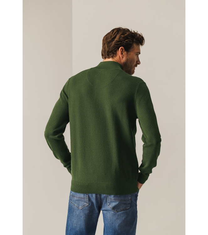 State of Art Pullover Sportzip Pl 3700 Mosgroen