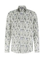 State of Art Shirt LS Print Popli 3857 Olijfgroen