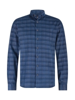 State of Art Shirt LS Checked Y/D 5758 kobalt