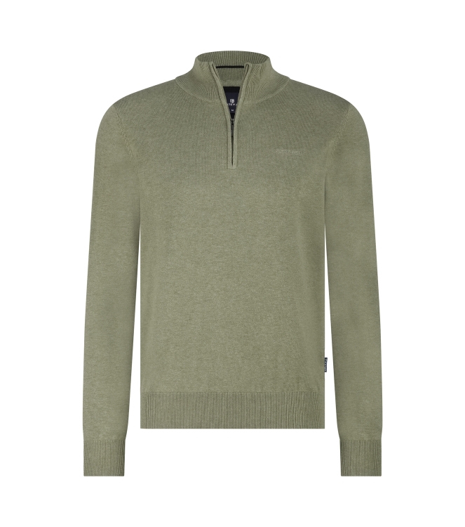 State of Art Pullover Sportzip Pl 3800 Olijfgroen