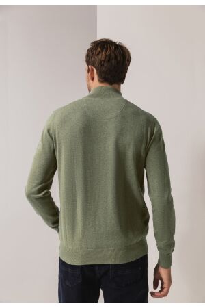 State of Art Pullover Sportzip Pl 3800 Olijfgroen