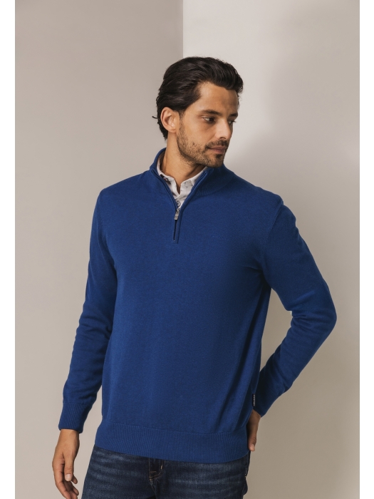 State of Art Pullover Sportzip Pl 5700 Kobalt
