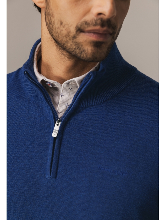 State of Art Pullover Sportzip Pl 5700 Kobalt