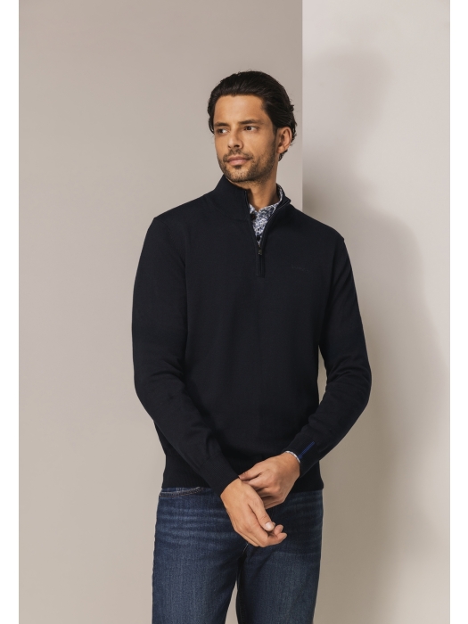State of Art Pullover Sportzip Pl 5900 Donkerblauw