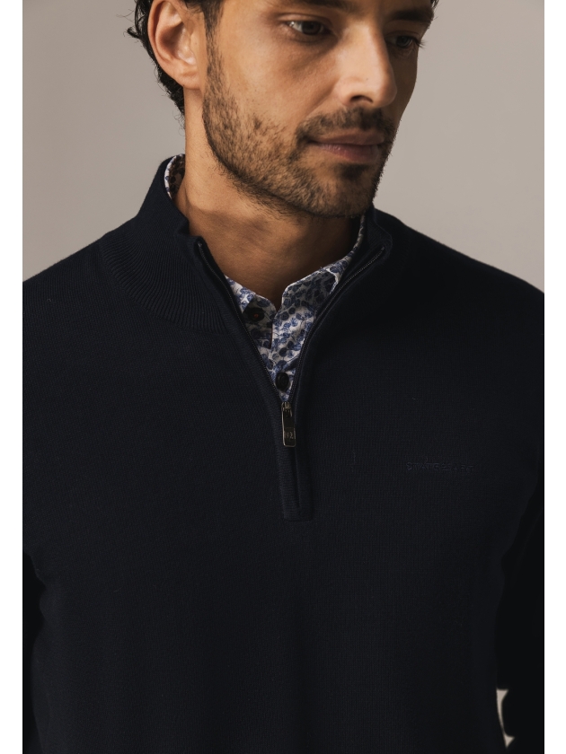 State of Art Pullover Sportzip Pl 5900 Donkerblauw