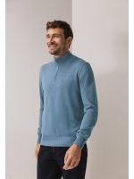 State of Art Pullover Sportzip Pl 5600 Grijsblauw