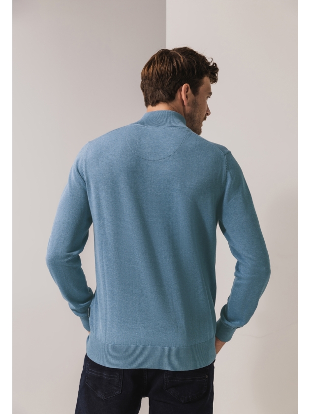 State of Art Pullover Sportzip Pl 5600 Grijsblauw