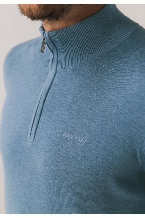 State of Art Pullover Sportzip Pl 5600 Grijsblauw