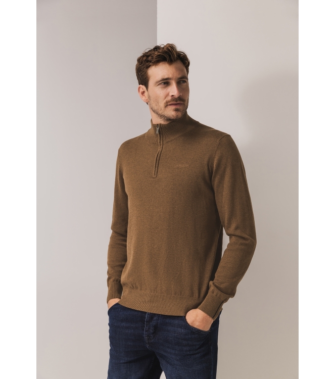 State of Art Pullover Sportzip Pl 8800 Bruin