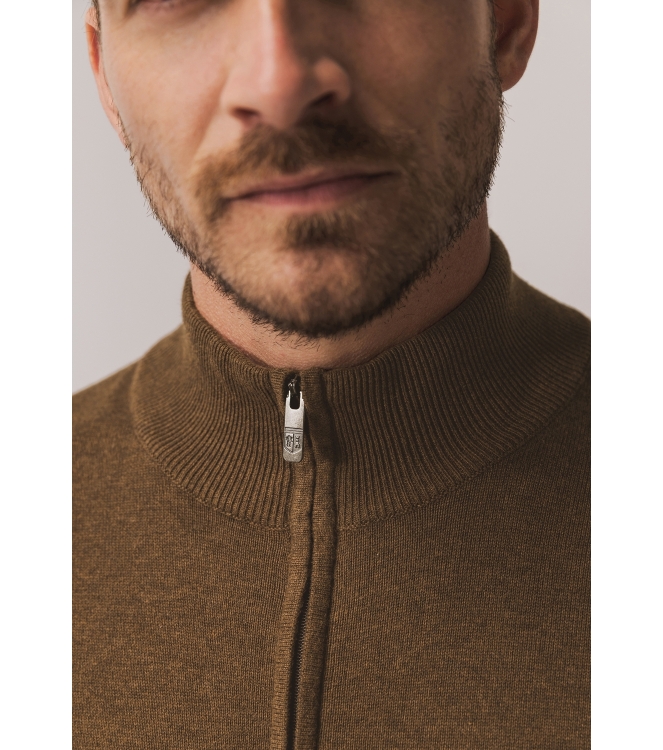 State of Art Pullover Sportzip Pl 8800 Bruin