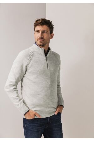State of Art Pullover Sportzip Pl 9114 Licht grijs