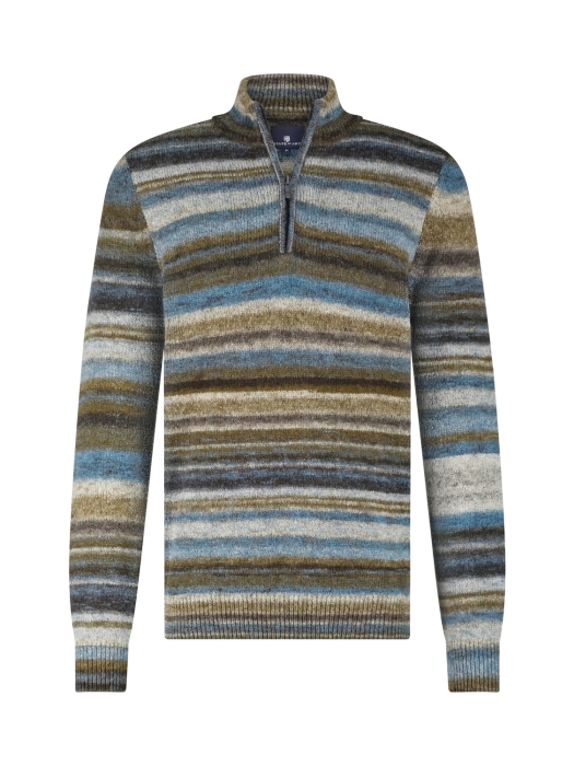 State of Art Pullover Sportzip St 5688 Grijsblauw