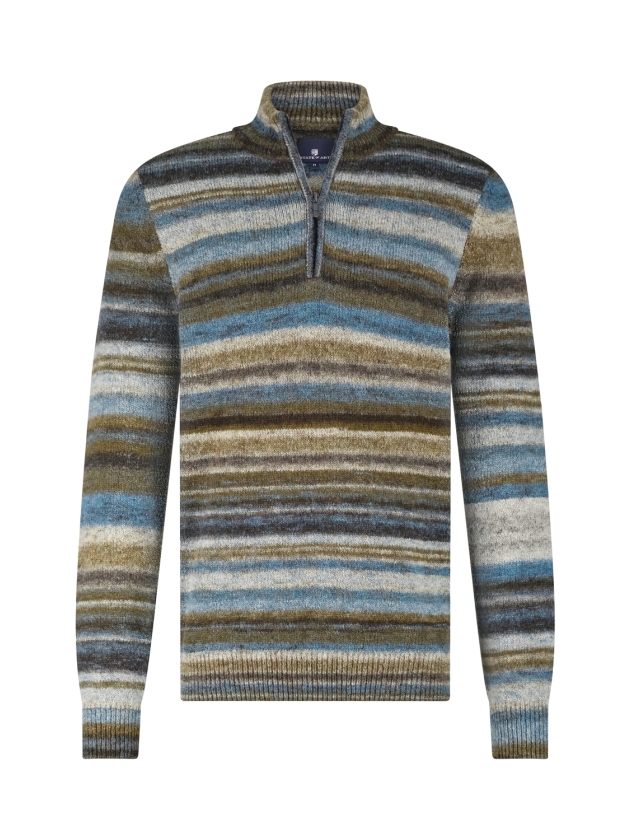 State of Art Pullover Sportzip St 5688 Grijsblauw