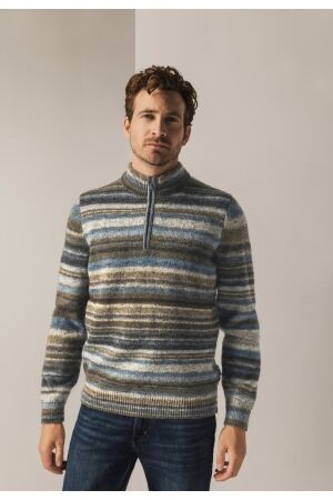 State of Art Pullover Sportzip St 5688 Grijsblauw