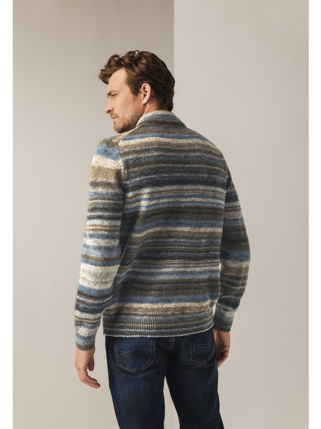 State of Art Pullover Sportzip St 5688 Grijsblauw