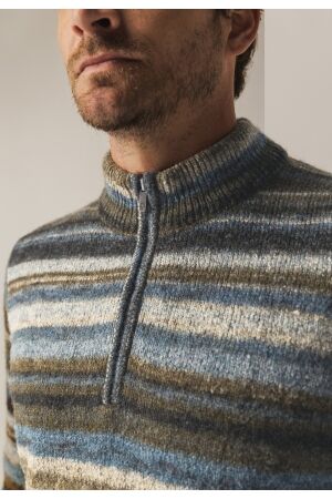 State of Art Pullover Sportzip St 5688 Grijsblauw