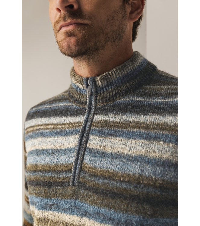 State of Art Pullover Sportzip St 5688 Grijsblauw