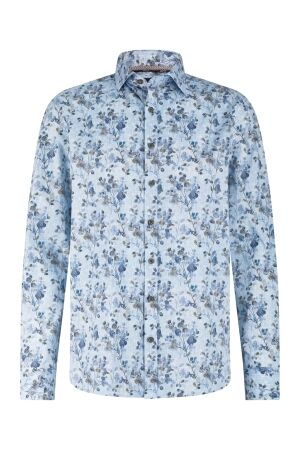 State of Art Shirt LS Print Popli 5683 Grijsblauw
