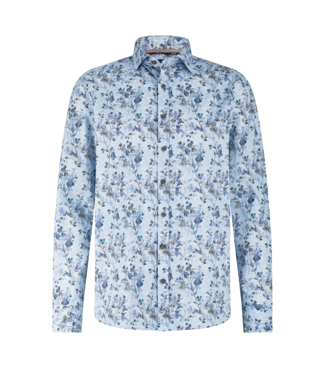 State of Art Shirt LS Print Popli 5683 Grijsblauw
