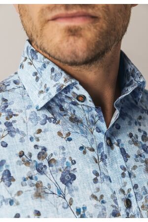 State of Art Shirt LS Print Popli 5683 Grijsblauw