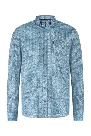 State of Art Shirt LS Print - Pop 5611 Grijsblauw