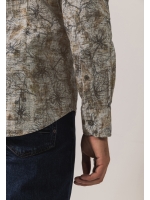 State of Art Shirt LS Print Fine 8898 Bruin
