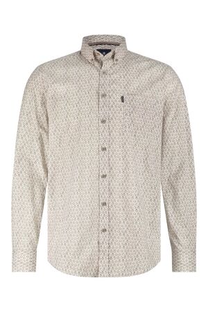 State of Art Shirt LS Print Popli 8411  Cognac