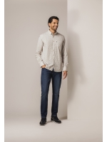 State of Art Shirt LS Print Popli 8411  Cognac