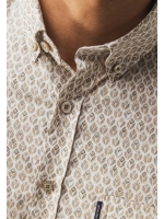 State of Art Shirt LS Print Popli 8411  Cognac