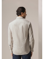 State of Art Shirt LS Print Popli 8411  Cognac