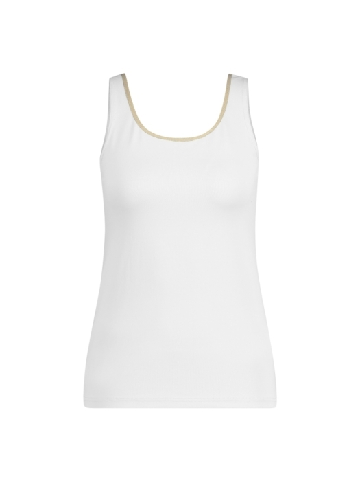 NUKUS Juba Singlet 262 white/gold
