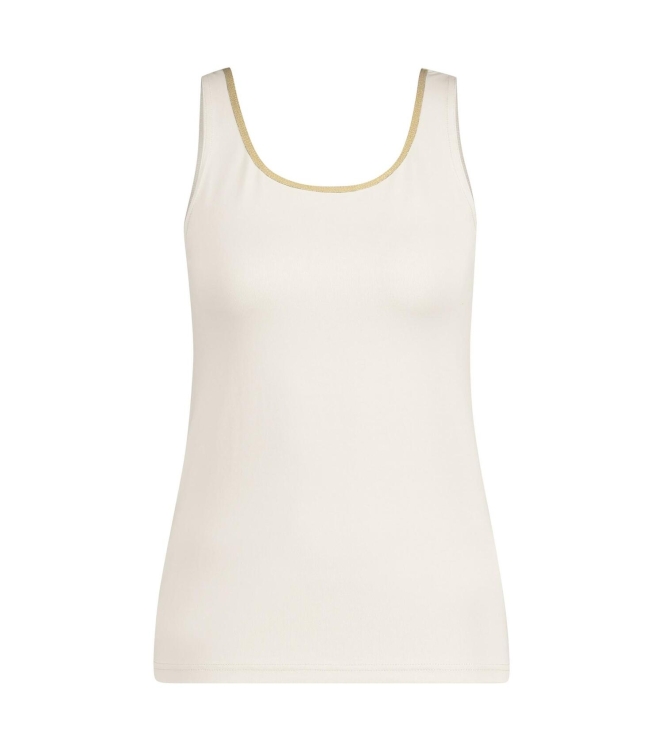 NUKUS Juba Singlet 126 offwhite/gold