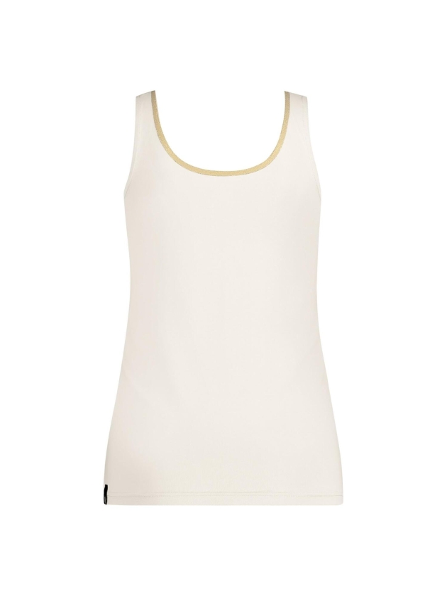 NUKUS Juba Singlet 126 offwhite/gold
