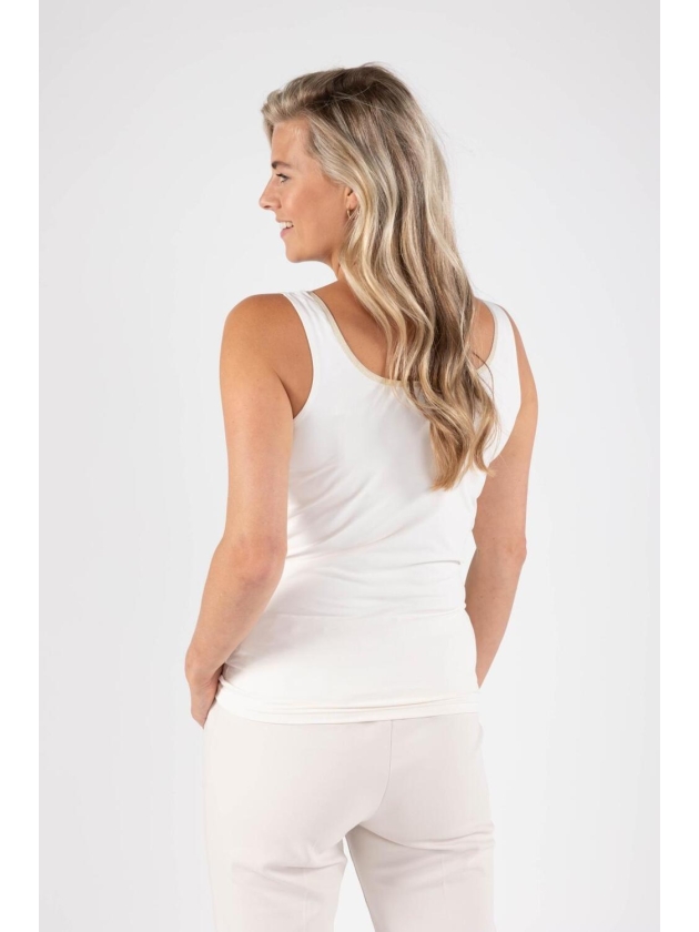 NUKUS Juba Singlet 126 offwhite/gold