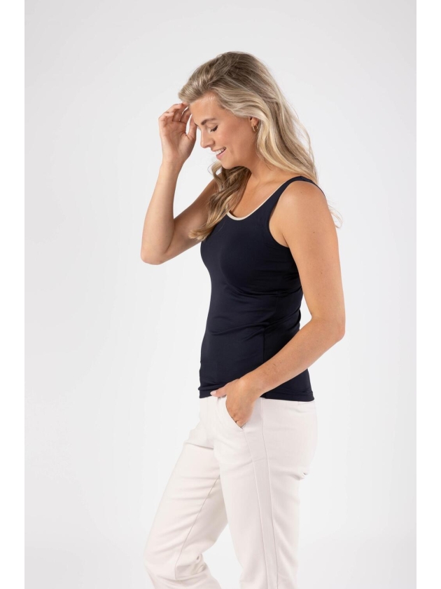 NUKUS Juba Singlet 263 navy/gold