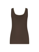 NUKUS Juba Singlet 292 dark chocolate/gold