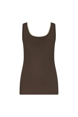 NUKUS Juba Singlet 292 dark chocolate/gold