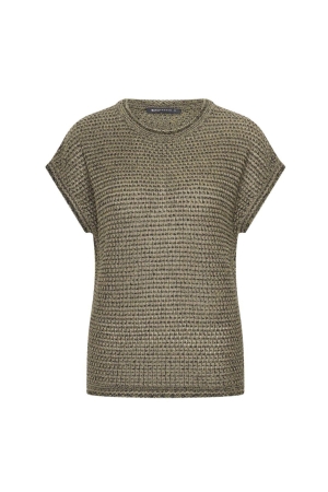 Expresso Pullover in a fancy stitch from a c EX501 Eucalyptus