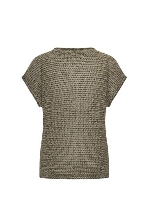 Expresso Pullover in a fancy stitch from a c EX501 Eucalyptus