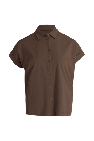 Expresso Shirt travel boxy EX105 Coffee