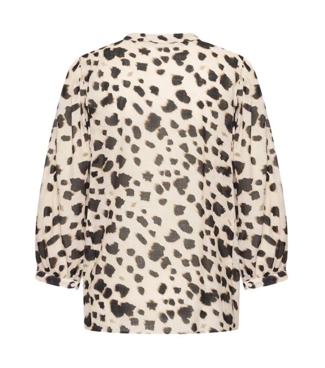 Expresso leopard print blouse EX203 Pearl