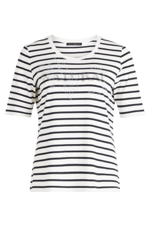 Betty Barclay Shirt Kurz 1/2 Arm 1883 Cream/dark blue