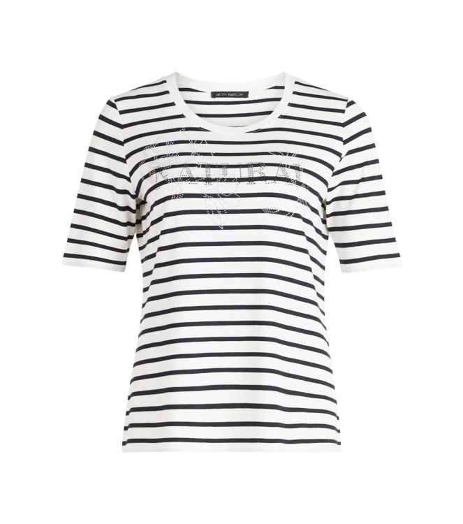 Betty Barclay Shirt Kurz 1/2 Arm 1883 Cream/dark blue