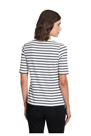 Betty Barclay Shirt Kurz 1/2 Arm 1883 Cream/dark blue