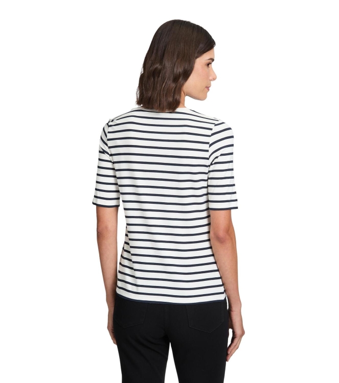 Betty Barclay Shirt Kurz 1/2 Arm 1883 Cream/dark blue