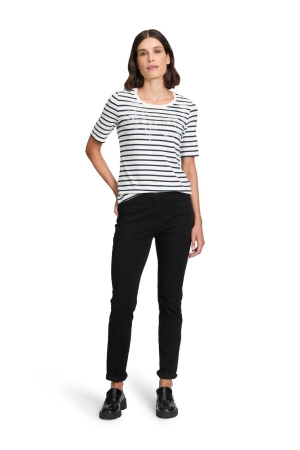 Betty Barclay Shirt Kurz 1/2 Arm 1883 Cream/dark blue