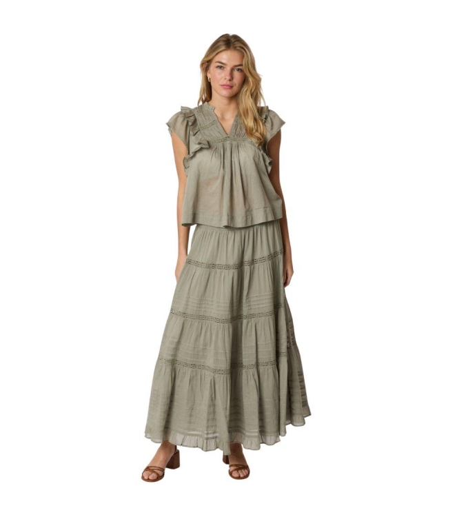 Neo Noir Felicia S volle skirt 627 Smoke green