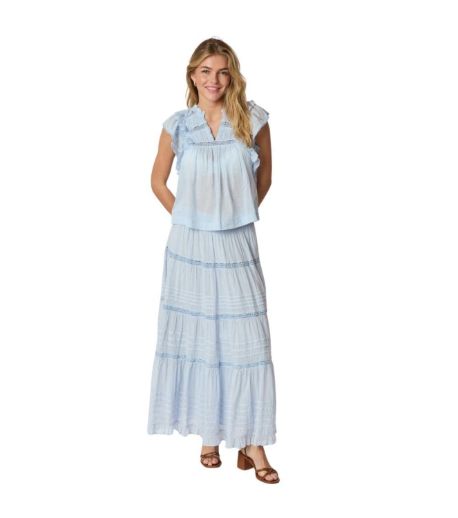 Neo Noir Felicia S volle skirt Light blue